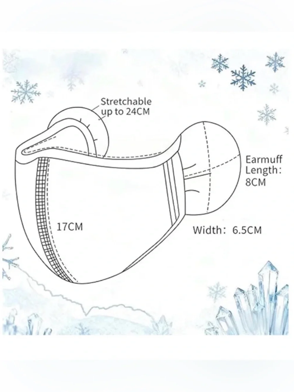 💞 New Pink Fleece Ear Warmer Face Mask with Fur Ear Pads for Winter Sports